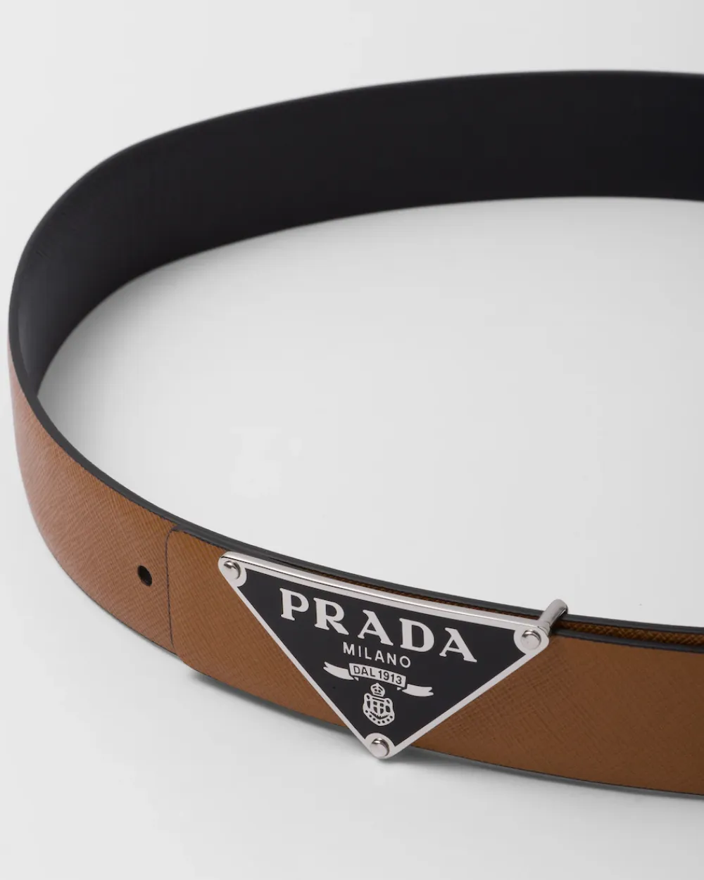 Hombre Prada CINTURONES PERSONALIZADOS^Correa De Cinturón Reversible De Piel Saffiano