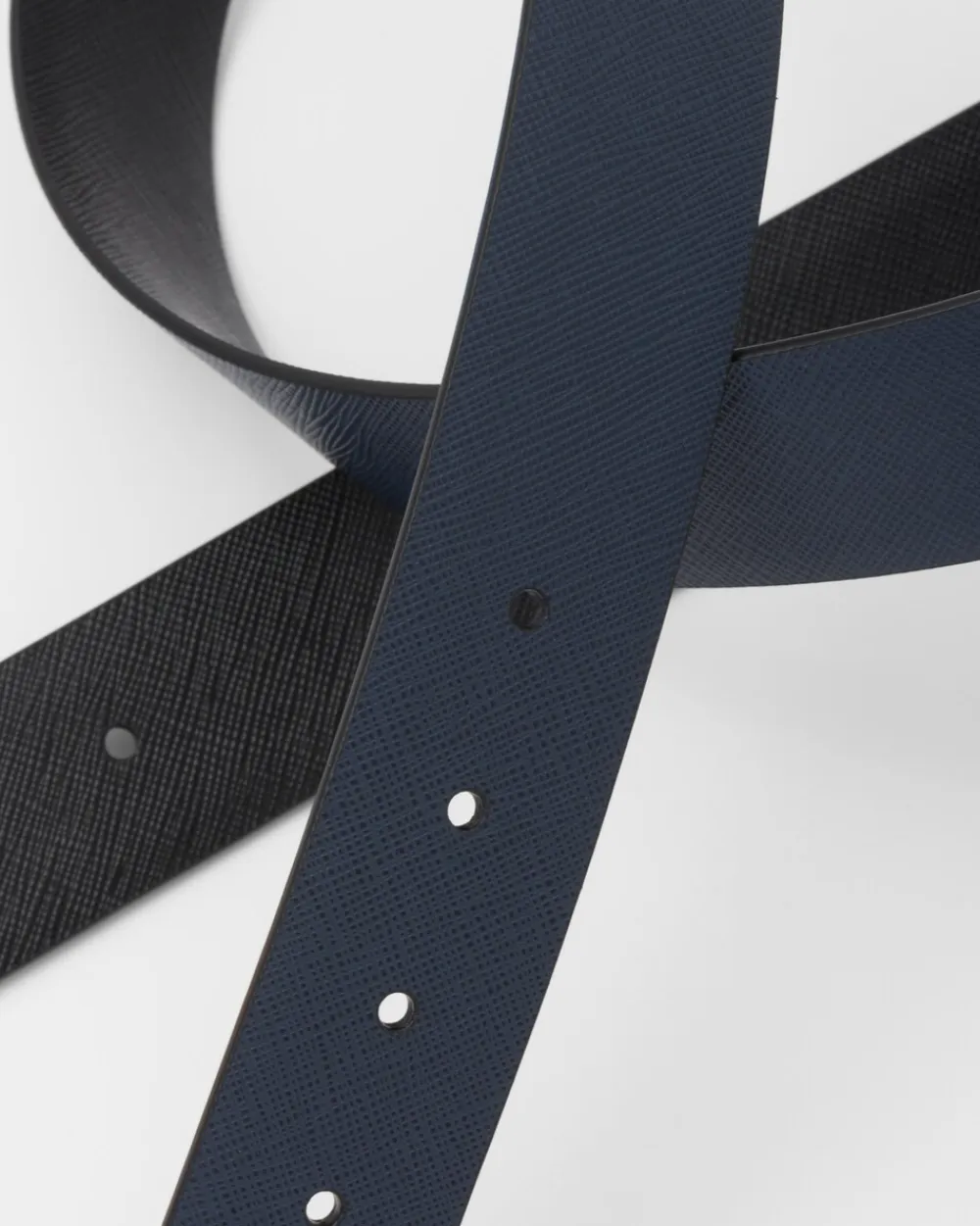 Hombre Prada CINTURONES PERSONALIZADOS^Correa De Cinturón Reversible De Piel Saffiano