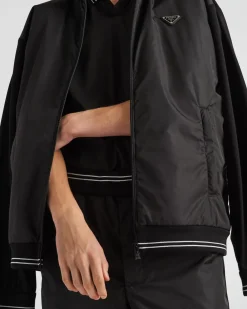 Hombre Prada ROPA DEPORTIVA Y SUDADERAS^Cárdigan De Algodón Con Detalle De Re-nylon