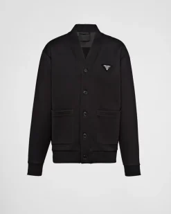 Hombre Prada ROPA DEPORTIVA Y SUDADERAS^Cárdigan De Felpa De Algodón
