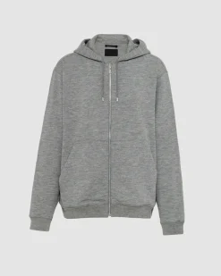 Hombre Prada ROPA DEPORTIVA Y SUDADERAS^Cárdigan En Mezcla De Cachemir Con Capucha
