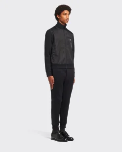 Hombre Prada ROPA DEPORTIVA Y SUDADERAS^Cárdigan Sudadera Con Detalles De Re-nylon