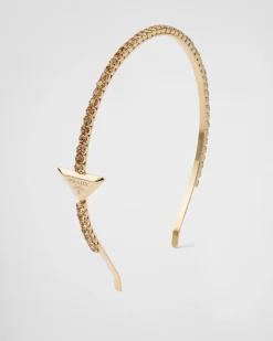 Mujer Prada DIADEMAS Y ACCESORIOS PARA EL PELO^Diadema De Latón Con Adornos