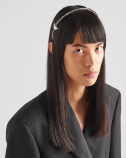 Mujer Prada DIADEMAS Y ACCESORIOS PARA EL PELO^Diadema De Latón Con Adornos