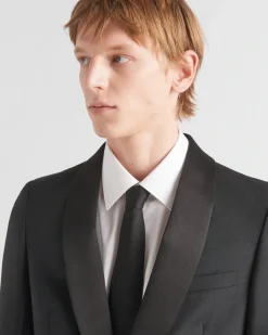 Hombre Prada TRAJES^Esmoquin De Cruzado Simple De Lana Y Mohair