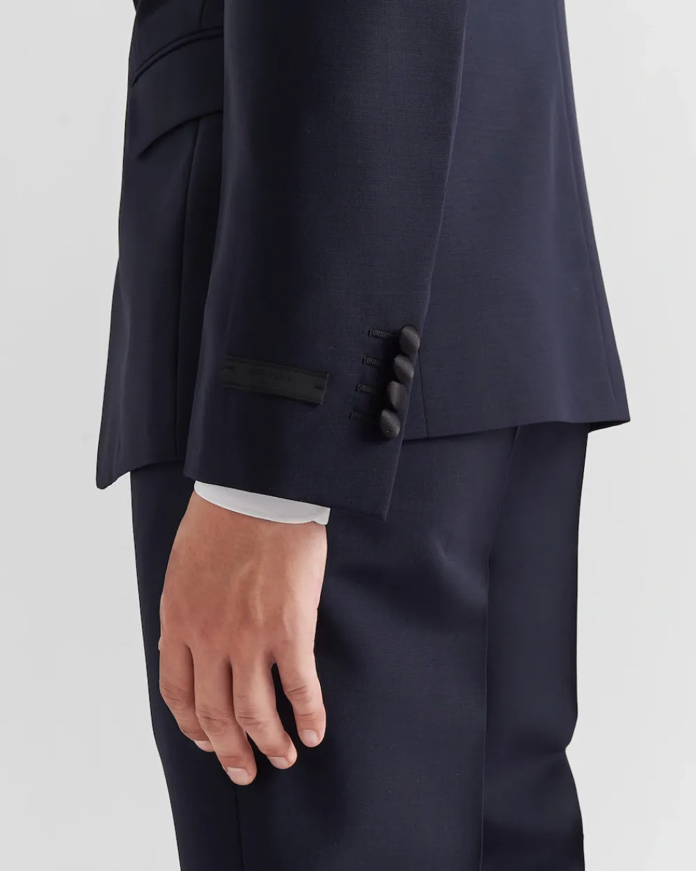 Hombre Prada TRAJES^Esmoquin De Cruzado Simple De Lana Y Mohair