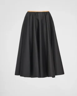 Mujer Prada FALDAS^Falda Con Vuelo De Re-nylon
