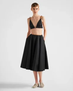 Mujer Prada FALDAS^Falda Con Vuelo De Re-nylon