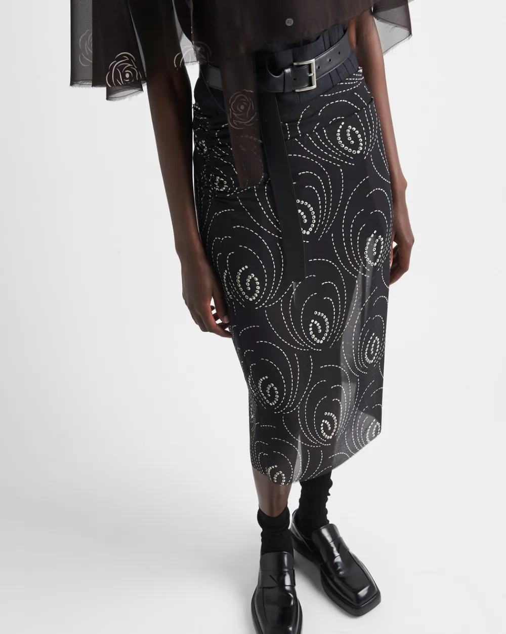 Mujer Prada FALDAS^Falda De Georgette Estampada