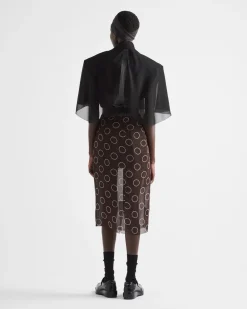 Mujer Prada FALDAS^Falda De Georgette Estampada