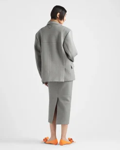 Mujer Prada ROPA DE PIEL^Falda De Napa