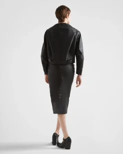 Mujer Prada ROPA DE PIEL^Falda De Piel