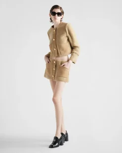 Mujer Prada ROPA DE PIEL^Falda De Piel Vuelta
