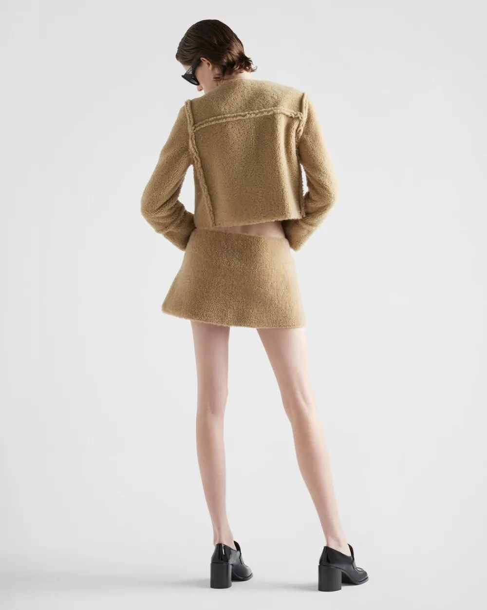 Mujer Prada ROPA DE PIEL^Falda De Piel Vuelta