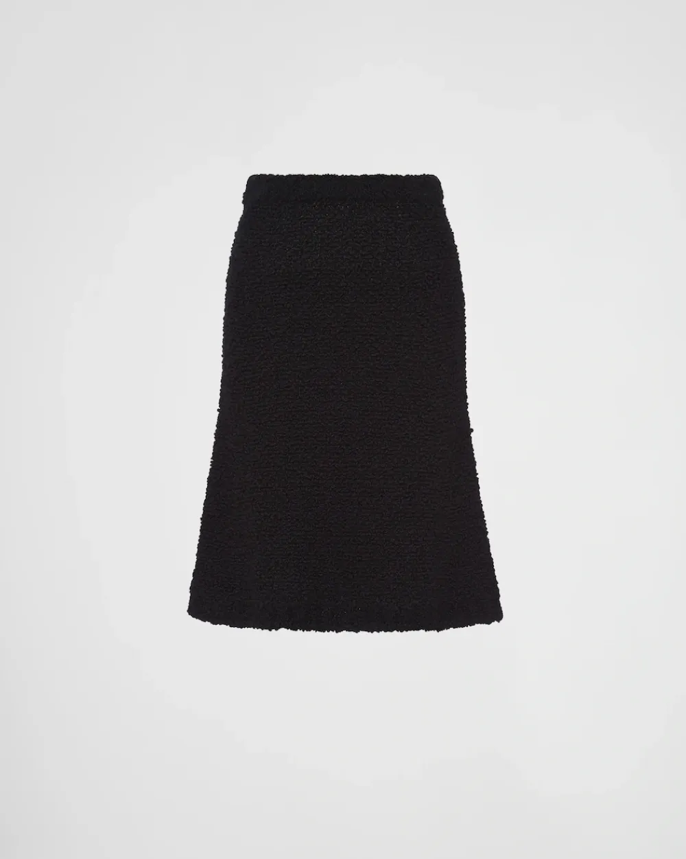 Mujer Prada TEJIDOS DE PUNTO^Falda De Punto Bouclé En Mohair