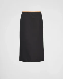 Mujer Prada COLECCIÓN FEMENINA|FALDAS^Falda De Re-nylon