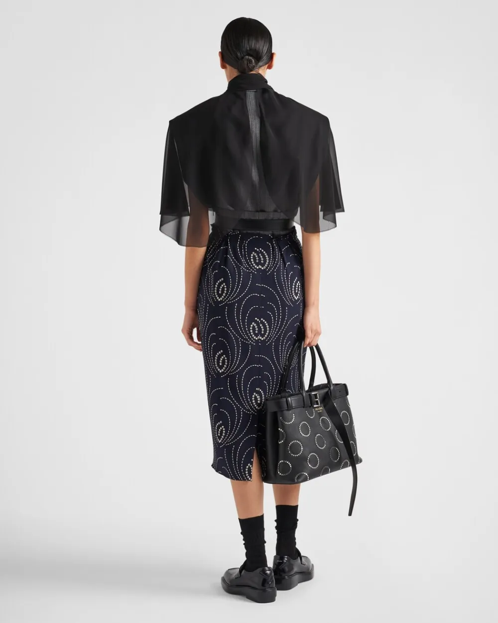 Mujer Prada FALDAS^Falda De Sablé Con Estampado