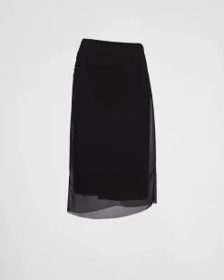 Mujer Prada FALDAS^Falda Georgette