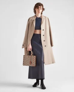 Mujer Prada ROPA DE PIEL^Falda Larga De Napa