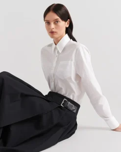 Mujer Prada FALDAS^Falda Midi De Gabardina