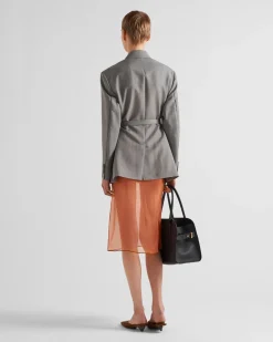 Mujer Prada FALDAS^Falda Midi De Organza