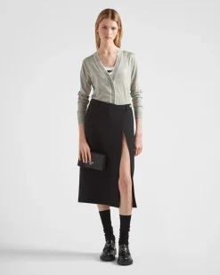 Mujer Prada FALDAS^Falda Midi De Tricotina