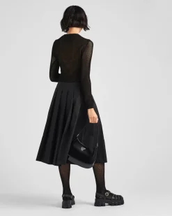 Mujer Prada COLECCIÓN FEMENINA|FALDAS^Falda Plisada De Re-nylon