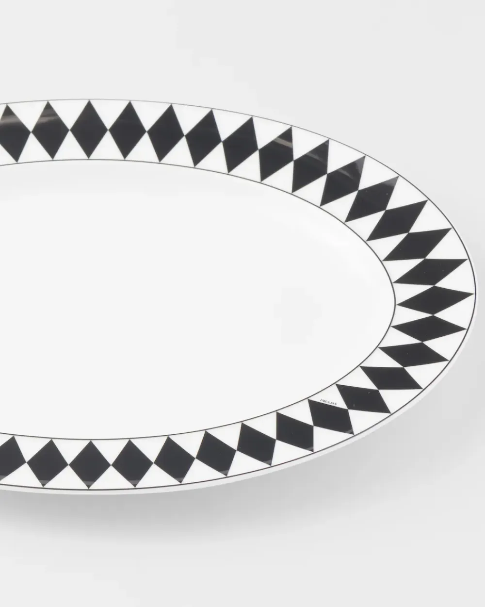 Prada BANDEJAS Y ACCESORIOS DE MESA^Fuente Grande De Porcelana - Checkerboard