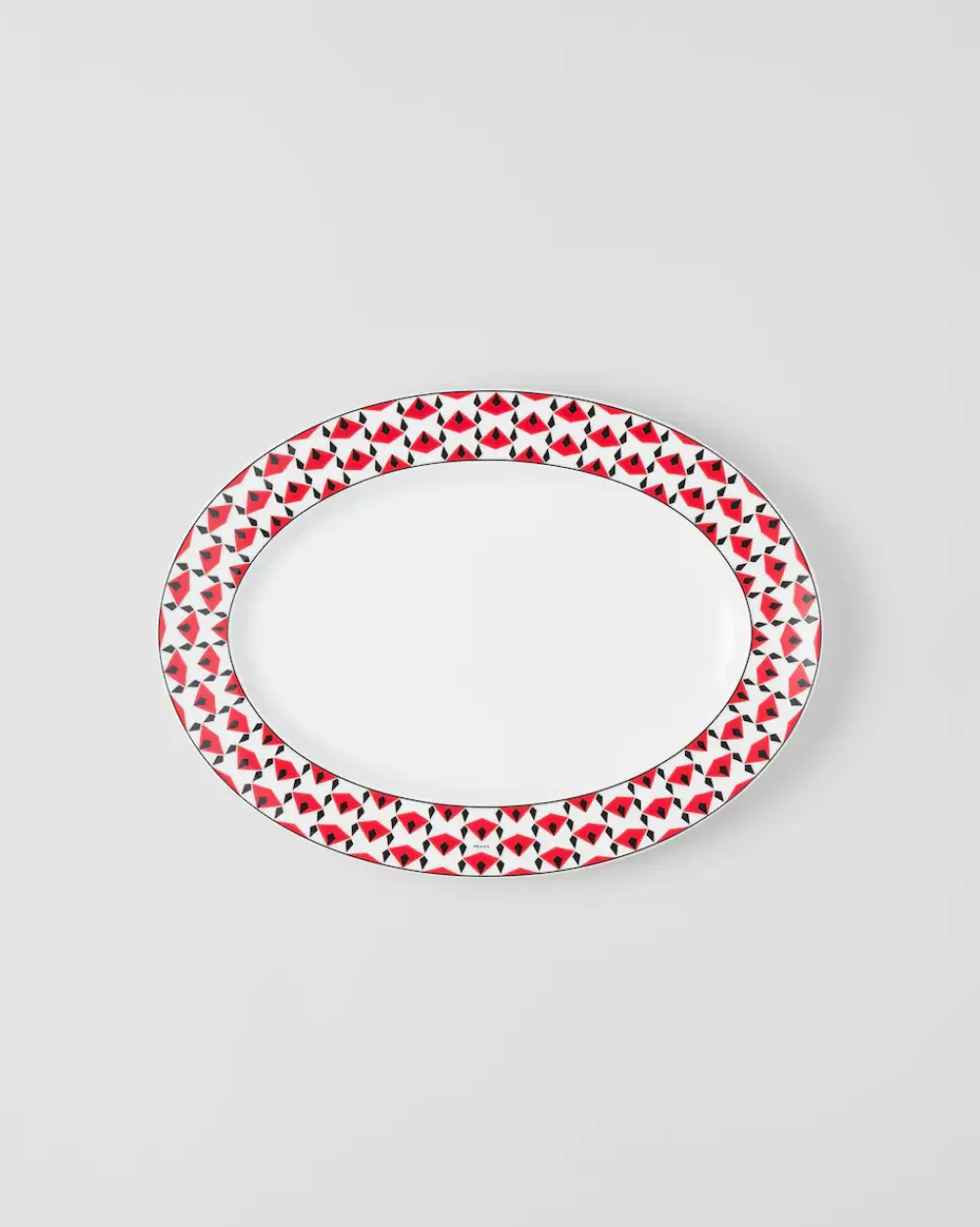 Prada BANDEJAS Y ACCESORIOS DE MESA^Fuente Grande De Porcelana - Vienna Red