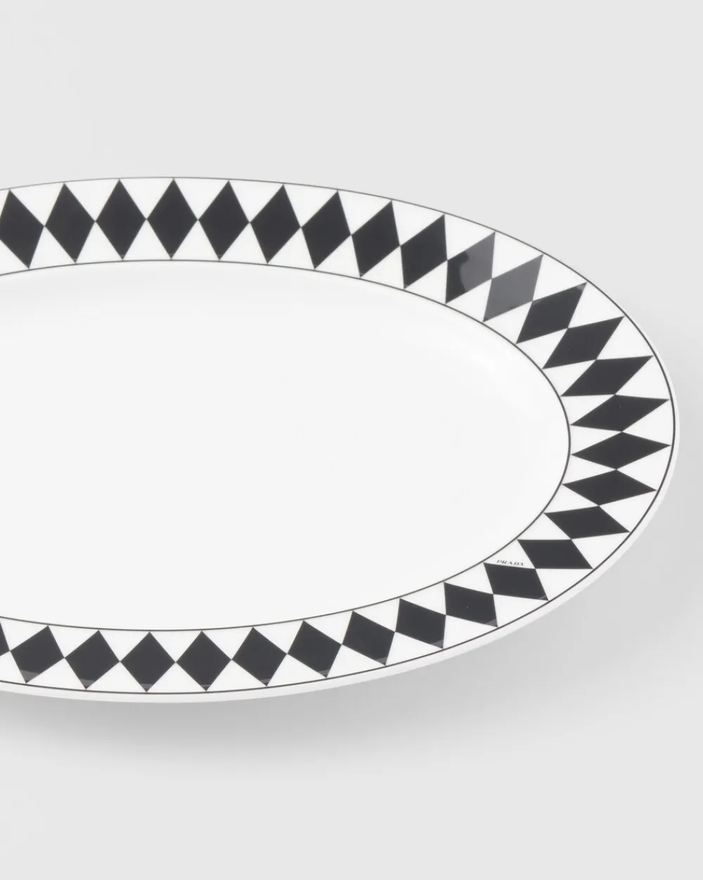Prada BANDEJAS Y ACCESORIOS DE MESA^Fuente Mediana De Porcelana - Checkerboard