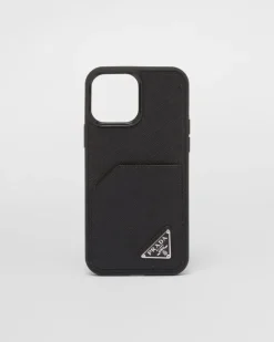 Hombre Prada ACCESORIOS TECNOLÓGICOS Y LLAVEROS^Funda De Iphone&nbsp;14&nbsp;Pro&nbsp;Max De Piel Saffiano