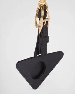 Mujer Prada ACCESORIOS TECNOLÓGICOS Y LLAVEROS^Funda Para Airtag De Piel Saffiano