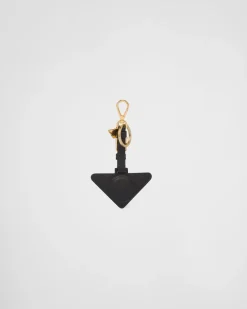 Mujer Prada ACCESORIOS TECNOLÓGICOS Y LLAVEROS^Funda Para Airtag De Piel Saffiano