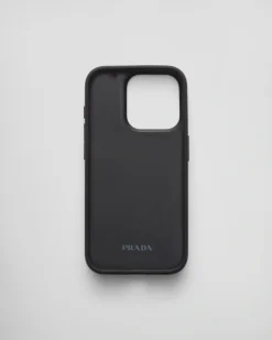 Mujer Prada ACCESORIOS TECNOLÓGICOS Y LLAVEROS^Funda Para Iphone 15 Pro De Piel Saffiano