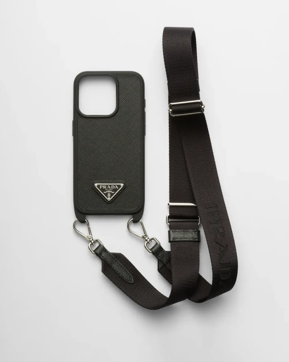 Mujer Prada ACCESORIOS TECNOLÓGICOS Y LLAVEROS^Funda Para Iphone 15 Pro De Piel Saffiano