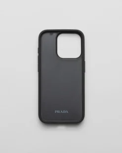 Hombre Prada ACCESORIOS TECNOLÓGICOS Y LLAVEROS^Funda Para Iphone&nbsp;15&nbsp;Pro&nbsp;De Piel Saffiano
