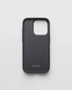 Hombre Prada ACCESORIOS TECNOLÓGICOS Y LLAVEROS^Funda Para Iphone&nbsp;15&nbsp;Pro&nbsp;De Piel Saffiano