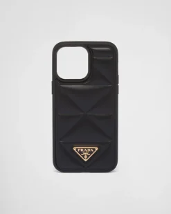 Mujer Prada ACCESORIOS TECNOLÓGICOS Y LLAVEROS^Funda Para Iphone&nbsp;14&nbsp;Pro&nbsp;Max De Piel