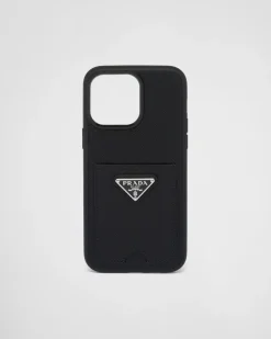 Mujer Prada ACCESORIOS TECNOLÓGICOS Y LLAVEROS^Funda Para Iphone&nbsp;14&nbsp;Pro&nbsp;Max De Piel Saffiano