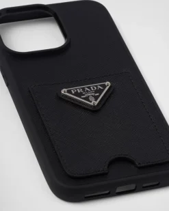 Mujer Prada ACCESORIOS TECNOLÓGICOS Y LLAVEROS^Funda Para Iphone&nbsp;14&nbsp;Pro&nbsp;Max De Piel Saffiano