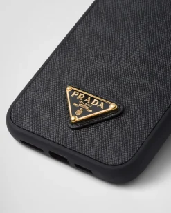 Mujer Prada ACCESORIOS TECNOLÓGICOS Y LLAVEROS^Funda Para Iphone&nbsp;14&nbsp;Pro&nbsp;Max De Piel Saffiano