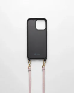 Mujer Prada ACCESORIOS TECNOLÓGICOS Y LLAVEROS^Funda Para Iphone 15 Pro Max De Piel Saffiano