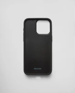 Hombre Prada ACCESORIOS TECNOLÓGICOS Y LLAVEROS^Funda Para Iphone&nbsp;15&nbsp;Pro&nbsp;Max De Piel Saffiano