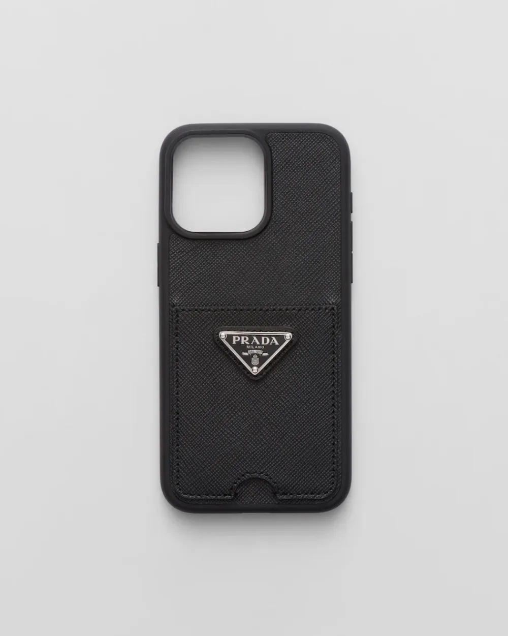 Mujer Prada ACCESORIOS TECNOLÓGICOS Y LLAVEROS^Funda Para Iphone 15 Pro Max De Piel Saffiano