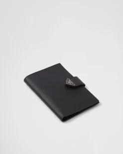 Hombre Prada CARTERAS Y TARJETEROS^Funda Para Pasaporte De Piel Y Piel Saffiano