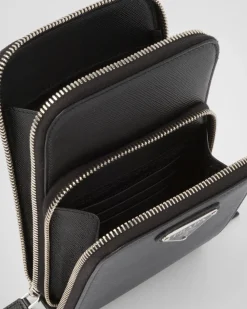 Hombre Prada ACCESORIOS TECNOLÓGICOS Y LLAVEROS^Funda Para Smartphone De Piel Saffiano