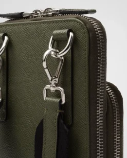 Hombre Prada ACCESORIOS TECNOLÓGICOS Y LLAVEROS^Funda Para Smartphone De Piel Saffiano