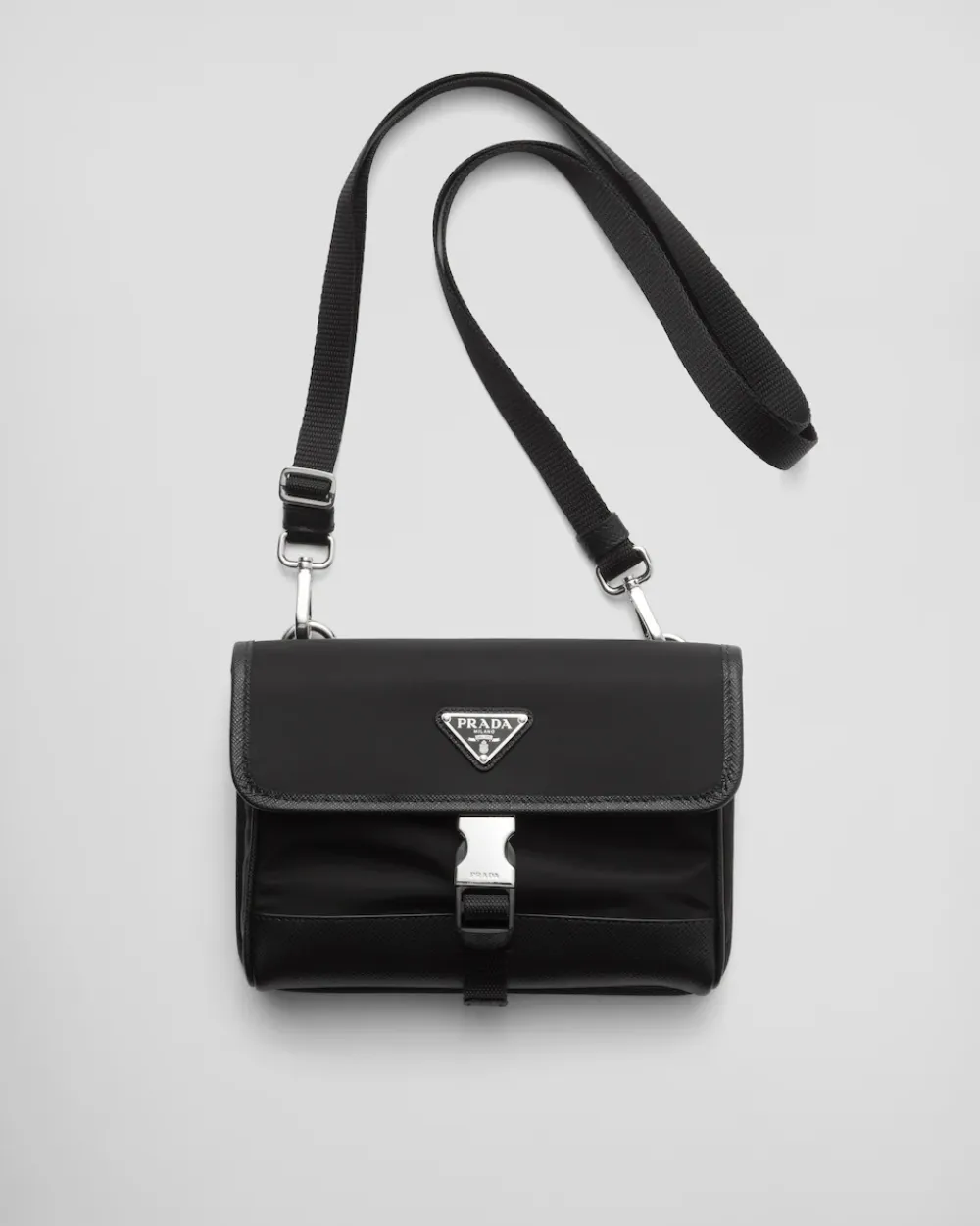 Mujer/Hombre Prada ACCESORIOS TECNOLÓGICOS Y LLAVEROS|ACCESORIOS TECNOLÓGICOS Y LLAVEROS^Funda Para Smartphone De Re-nylon Y Piel Saffiano