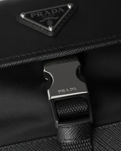 Mujer/Hombre Prada ACCESORIOS TECNOLÓGICOS Y LLAVEROS|ACCESORIOS TECNOLÓGICOS Y LLAVEROS^Funda Para Smartphone De Re-nylon Y Piel Saffiano