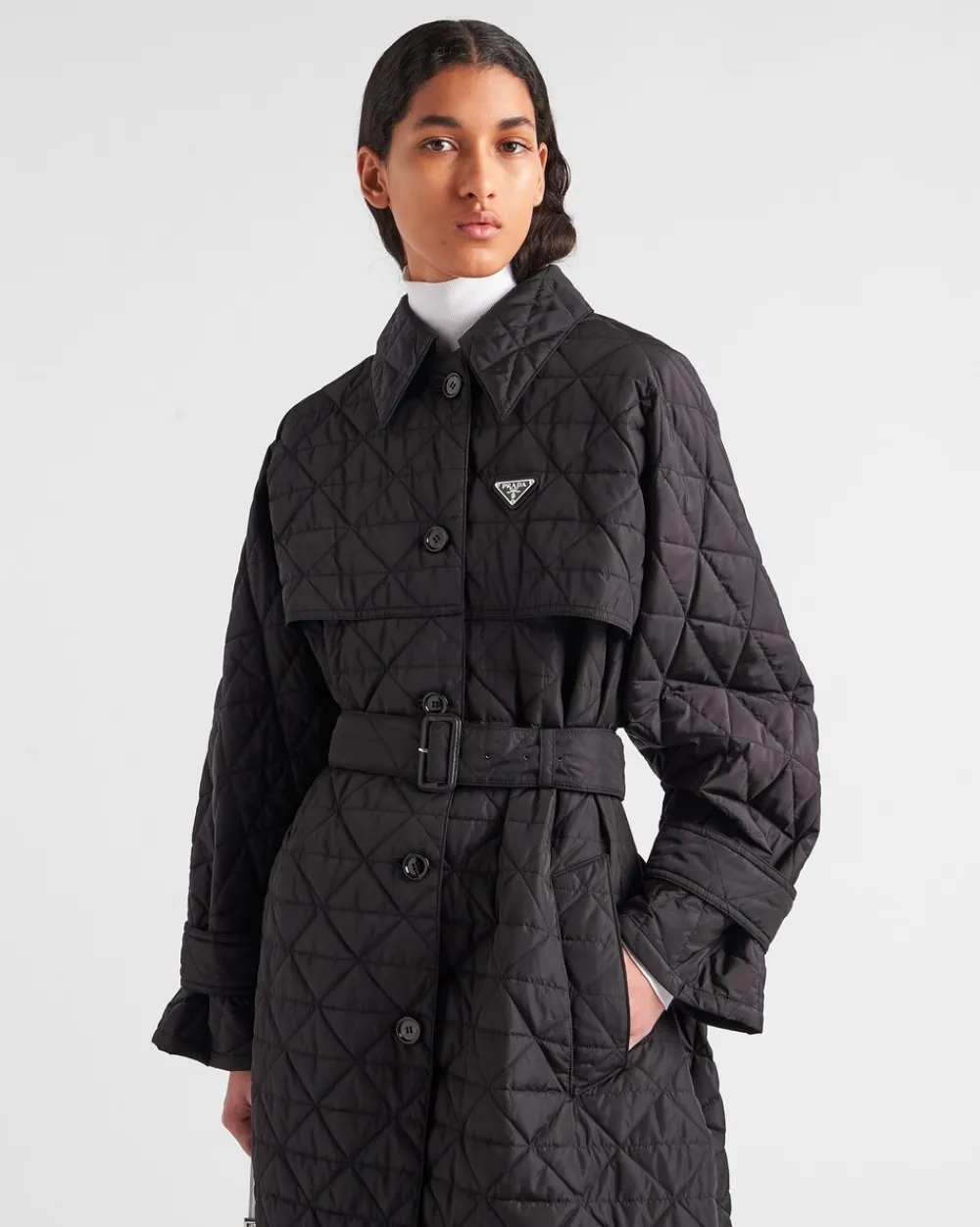 Mujer Prada COLECCIÓN FEMENINA|ROPA DE ABRIGO^Gabardina Ligera De Re-nylon